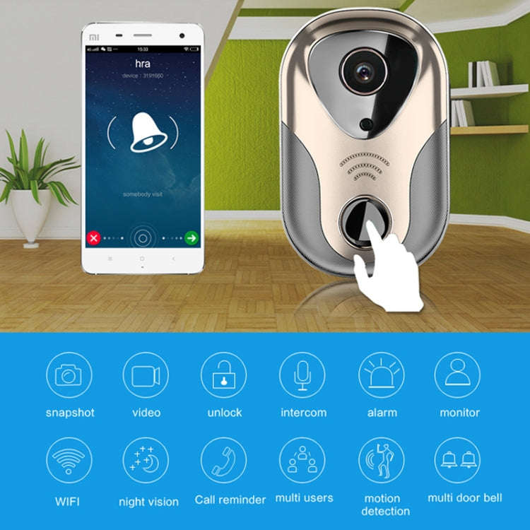 163Eye L1-NJ Smart Visual WIFI 1.3MP Network HD Intercom Doorbell , Support Micro SD Card  & Nigh...