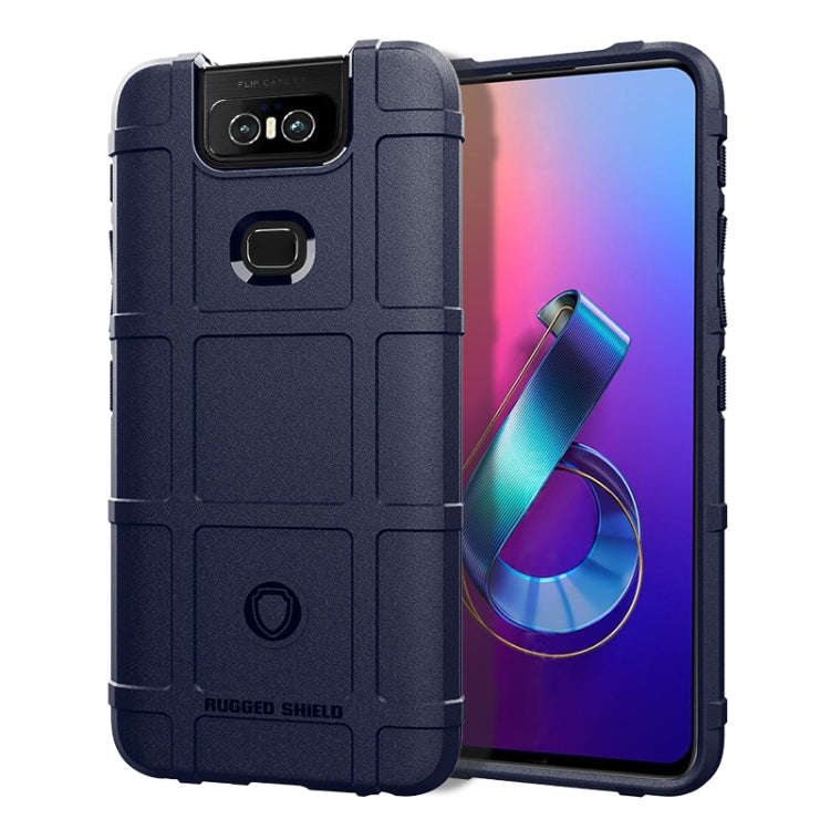 Shockproof Protector Cover Full Coverage Silicone Case for Asus Zenfone 6 (Blue)