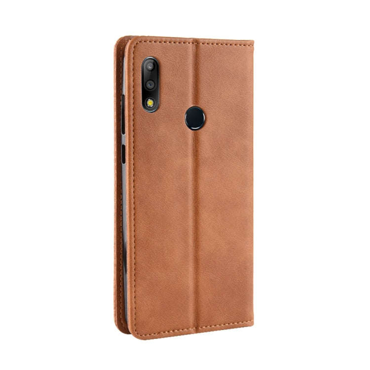 Magnetic Buckle Retro Texture Horizontal Flip Leather Case for Asus Zenfone Max Plus (M2) ZB634KL...