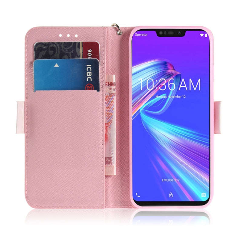 3D Colored Drawing Magnolia Pattern Horizontal Flip Leather Case for Asus Zenfone Max (M2) ZB633K...