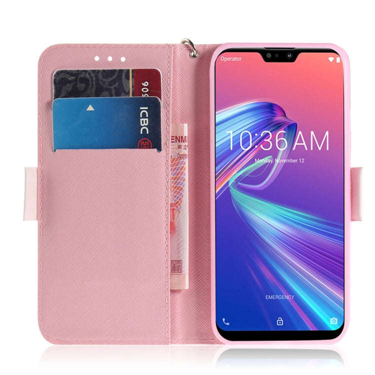 3D Colored Drawing Squirrels Pattern Horizontal Flip Leather Case for Asus Zenfone Max Pro (M2) Z...