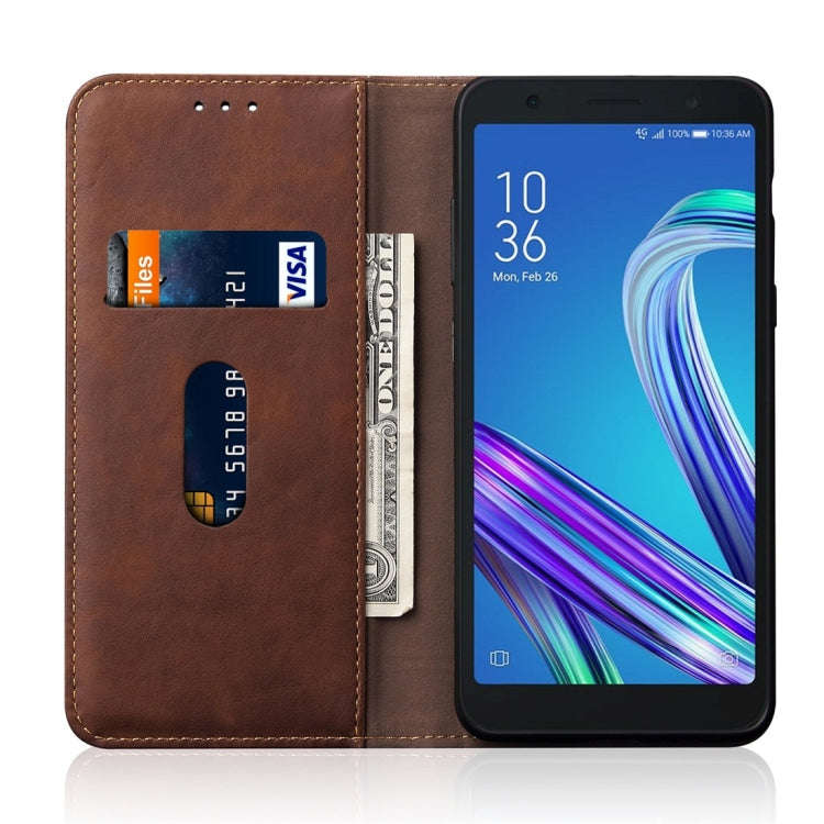 Casual Style Retro Crazy Horse Texture Horizontal Flip Leather Case for Asus Zenfone LIVE2 (L2) Z...