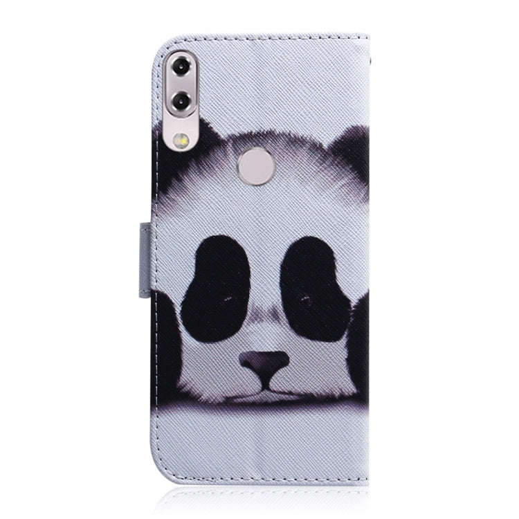 Panda Pattern Coloured Drawing Horizontal Flip Leather Case for Asus Zenfone 5z ZS620KL / Zenfone...