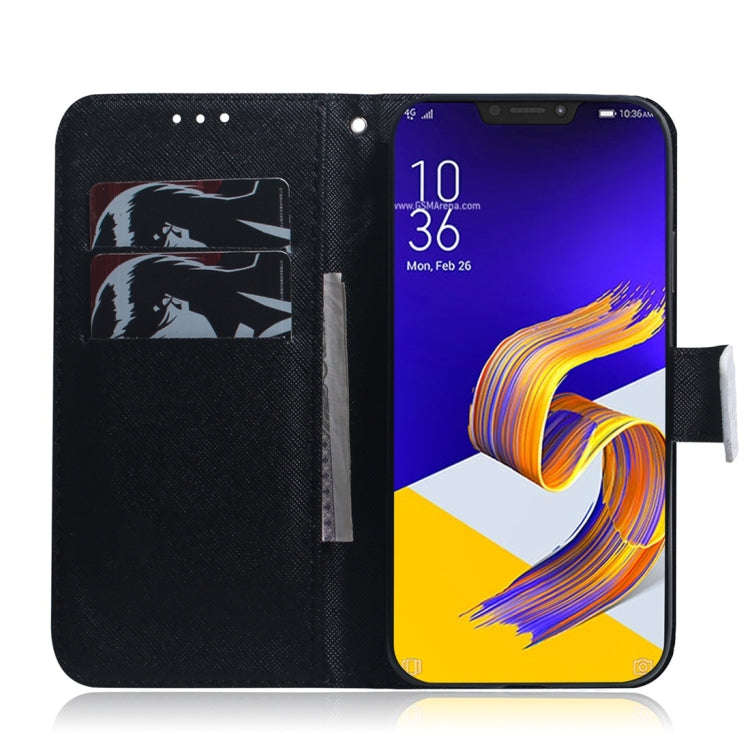 Panda Pattern Coloured Drawing Horizontal Flip Leather Case for Asus Zenfone 5z ZS620KL / Zenfone...