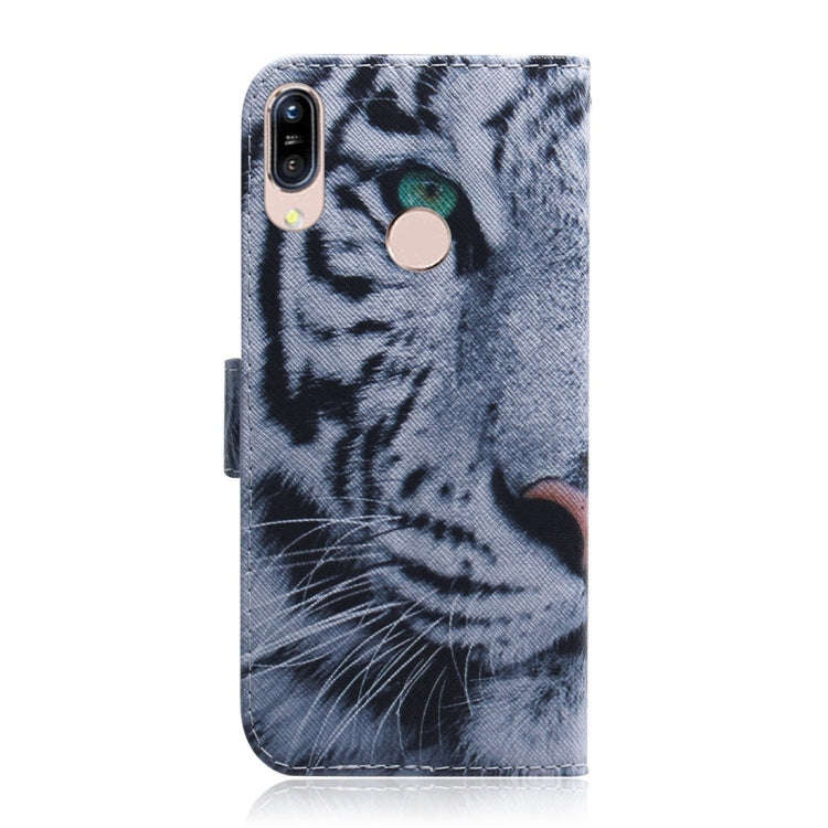 Tiger Pattern Coloured Drawing Horizontal Flip Leather Case for Asus Zenfone Max (M1) ZB555KL, wi...