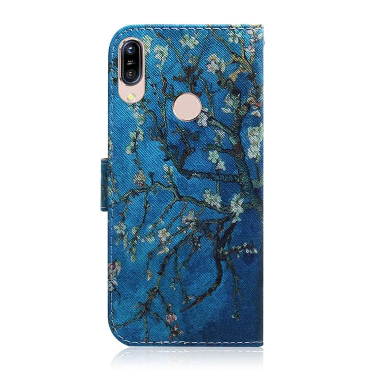 Apricot Flower Pattern Coloured Drawing Horizontal Flip Leather Case for Asus Zenfone Max (M1) ZB...