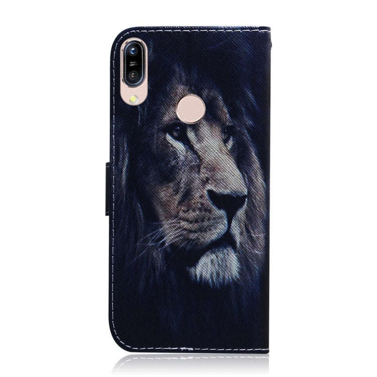 Lion Pattern Coloured Drawing Horizontal Flip Leather Case for Asus Zenfone Max (M1) ZB555KL, wit...