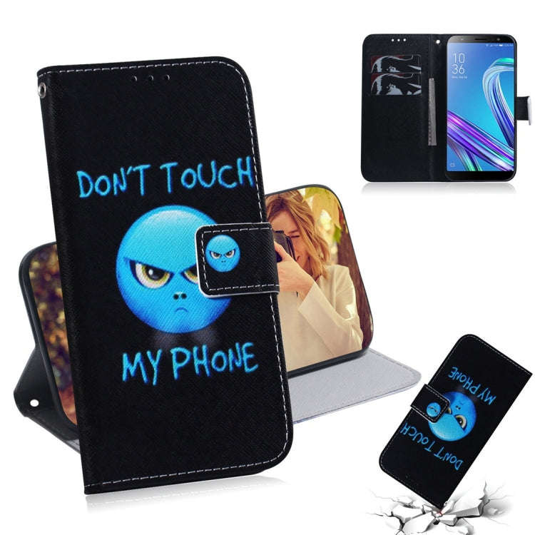 Anger Pattern Coloured Drawing Horizontal Flip Leather Case for Asus Zenfone Max (M1) ZB555KL, wi...