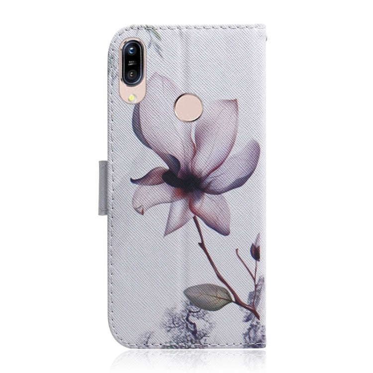 Magnolia Flower Pattern Coloured Drawing Horizontal Flip Leather Case for Asus Zenfone Max (M1) Z...