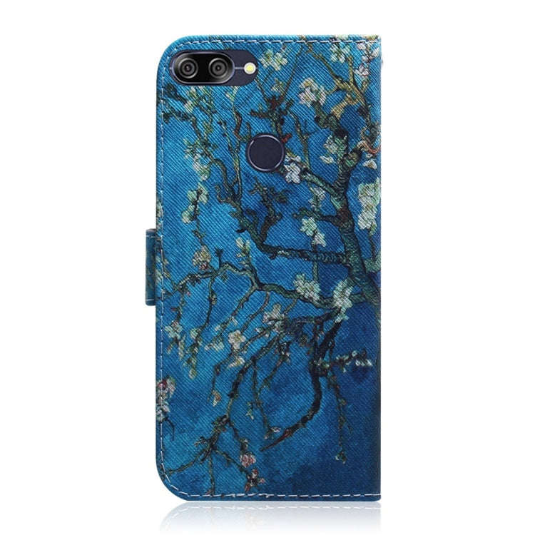 Apricot Flower Pattern Coloured Drawing Horizontal Flip Leather Case for Asus Zenfone Max Plus (M...