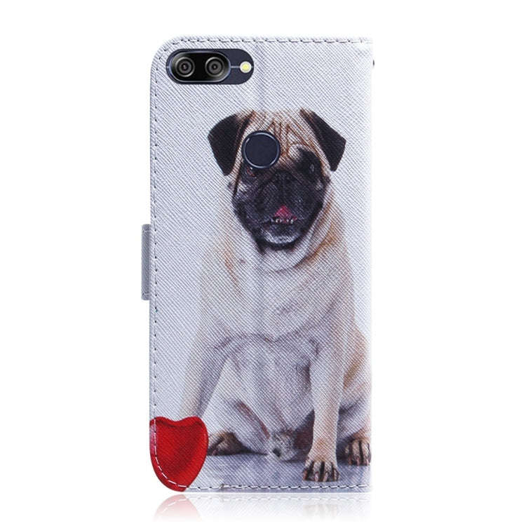 Pug Pattern Coloured Drawing Horizontal Flip Leather Case for Asus Zenfone Max Plus (M1) ZB570TL,...