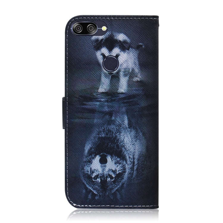 Wolf and Dog Pattern Coloured Drawing Horizontal Flip Leather Case for Asus Zenfone Max Plus (M1)...