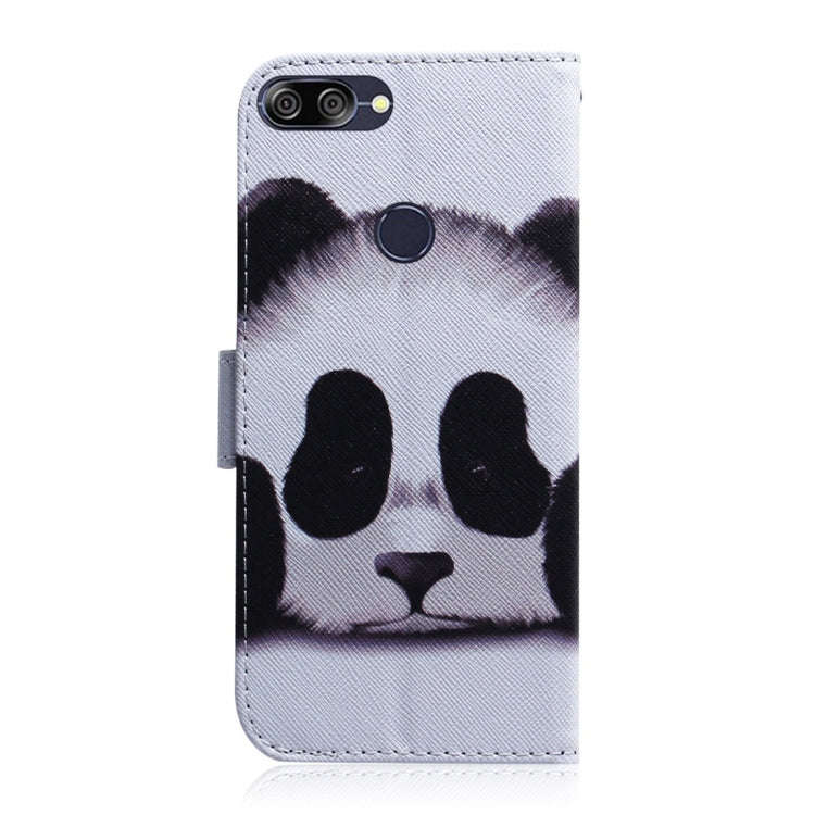 Panda Pattern Coloured Drawing Horizontal Flip Leather Case for Asus Zenfone Max Plus (M1) ZB570T...