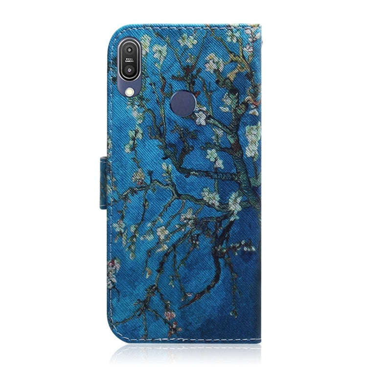 Apricot Flower Pattern Coloured Drawing Horizontal Flip Leather Case for Asus Zenfone Max Pro (M1...