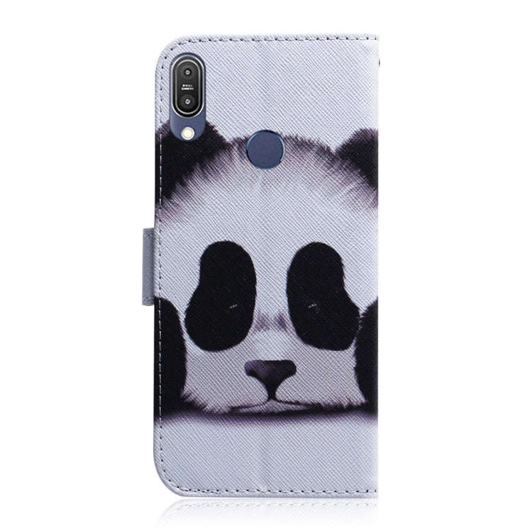 Panda Pattern Coloured Drawing Horizontal Flip Leather Case for Asus Zenfone Max Pro (M1) ZB601KL...