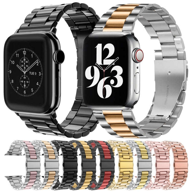 For Apple Watch Series 10 42mm / 9&8&7 41mm / SE 3&SE 2&6&SE&5&4 40mm / 3&2&1 38mm Fold Buckle 3 ...