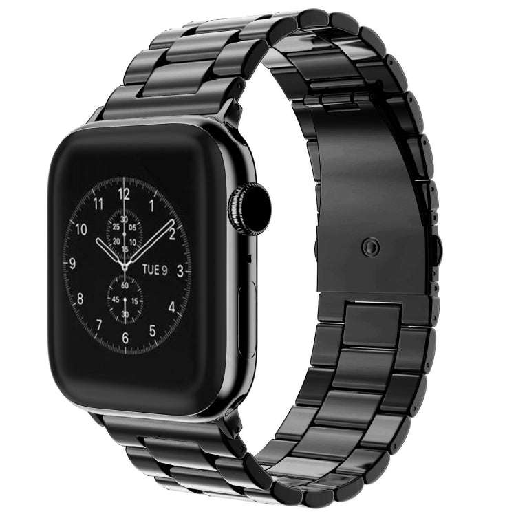 Fold Buckle 3 Beads Stainless Steel Watch Band For Apple Watch Ultra 49mm&Watch Ultra 2 49mm / Se...