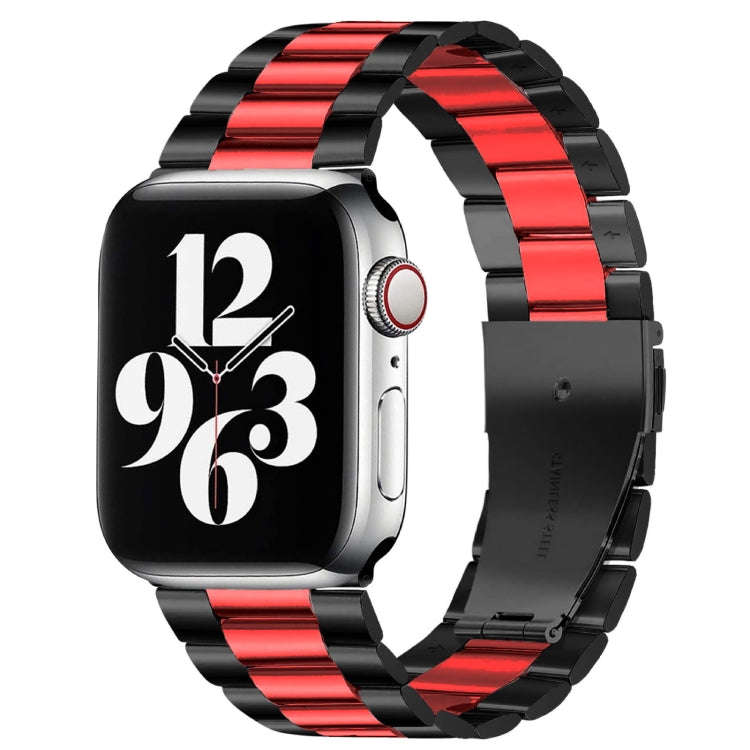 Fold Buckle 3 Beads Stainless Steel Watch Band For Apple Watch Ultra 49mm&Watch Ultra 2 49mm / Se...