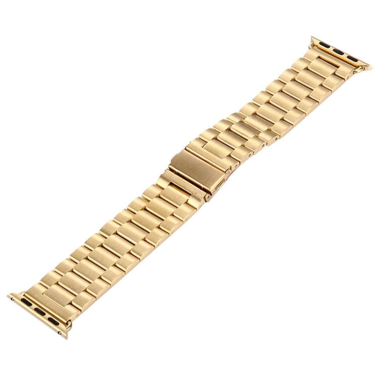 Fold Buckle 3 Beads Stainless Steel Watch Band For Apple Watch Ultra 49mm&Watch Ultra 2 49mm / Se...