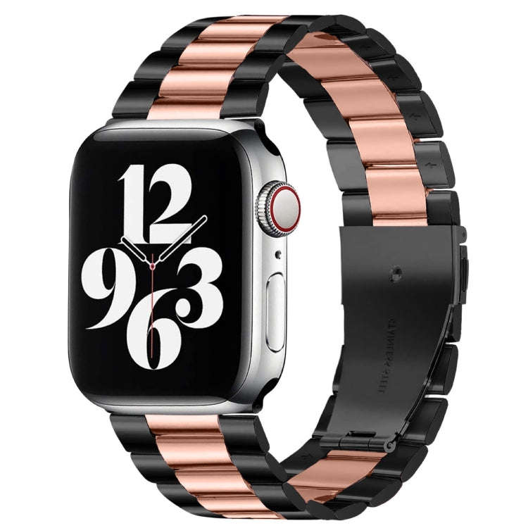 Fold Buckle 3 Beads Stainless Steel Watch Band For Apple Watch Ultra 49mm&Watch Ultra 2 49mm / Se...