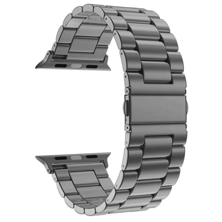 Fold Buckle 3 Beads Stainless Steel Watch Band For Apple Watch Ultra 49mm&Watch Ultra 2 49mm / Se...