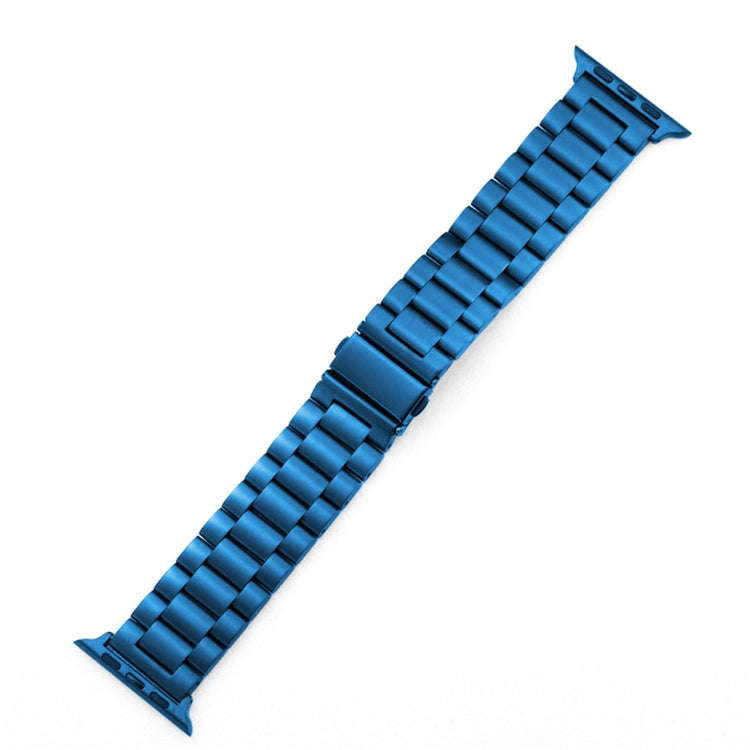 Fold Buckle 3 Beads Stainless Steel Watch Band For Apple Watch Ultra 49mm&Watch Ultra 2 49mm / Se...