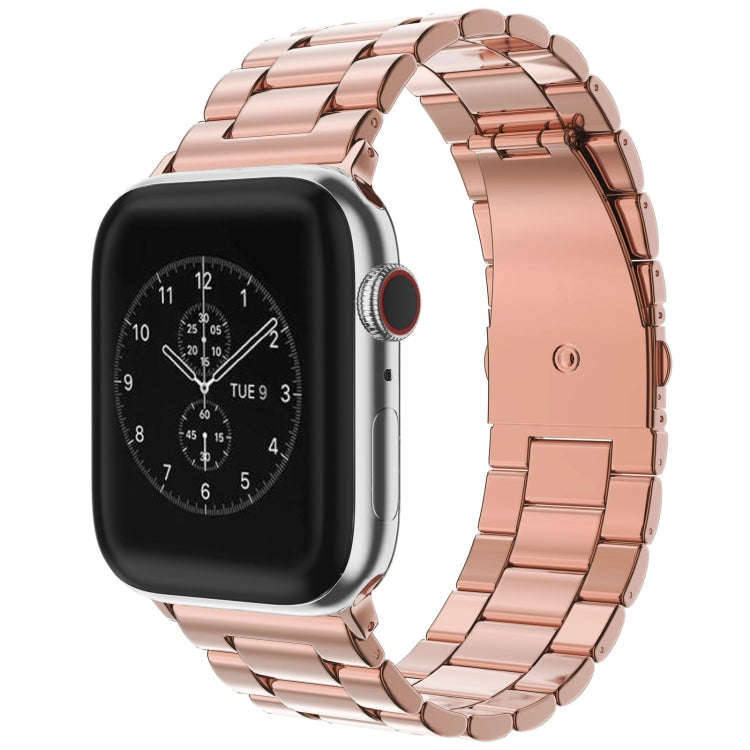 Fold Buckle 3 Beads Stainless Steel Watch Band For Apple Watch Ultra 49mm&Watch Ultra 2 49mm / Se...