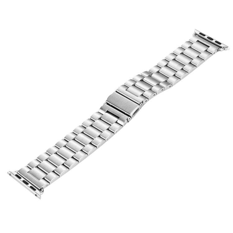 Fold Buckle 3 Beads Stainless Steel Watch Band For Apple Watch Ultra 49mm&Watch Ultra 2 49mm / Se...