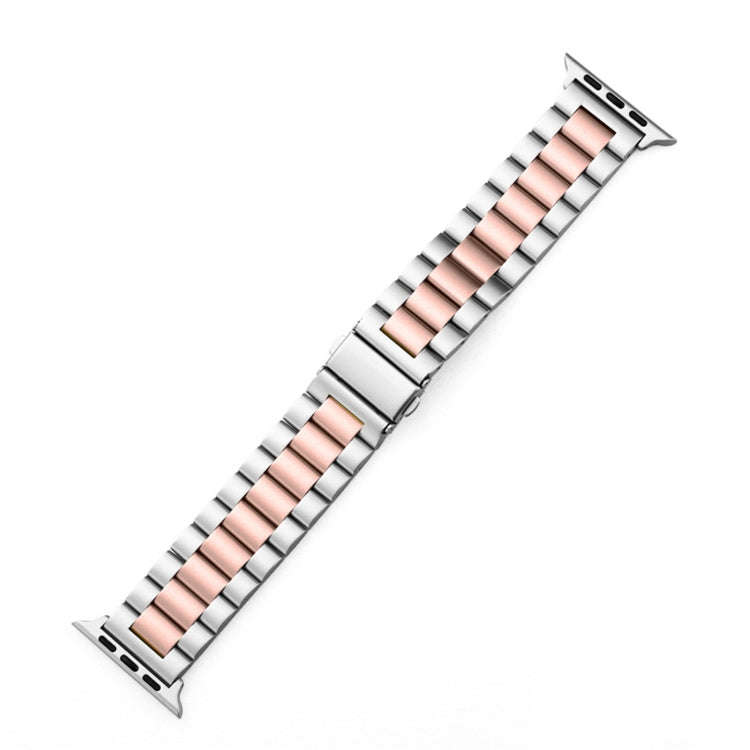 Fold Buckle 3 Beads Stainless Steel Watch Band For Apple Watch Ultra 49mm&Watch Ultra 2 49mm / Se...