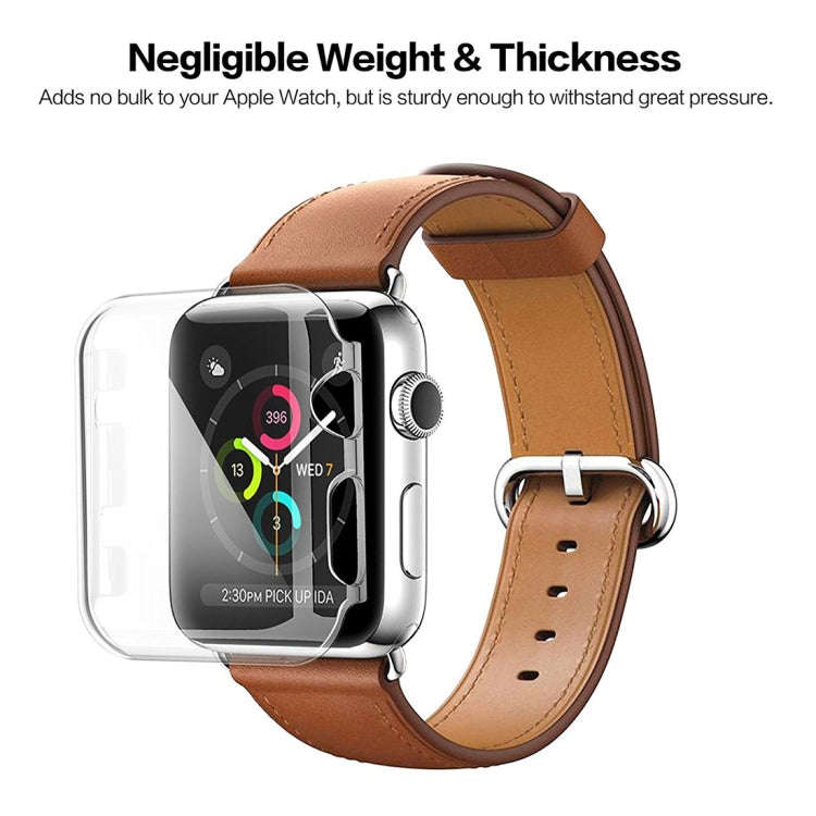 For Apple Watch Series 3 38mm Transparent PC Protective Case