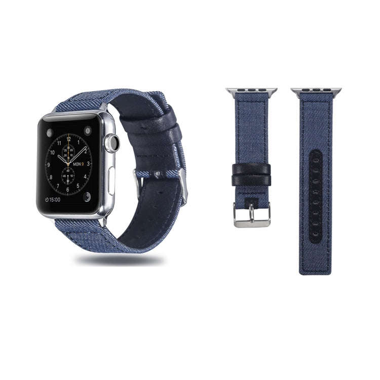 Cloth+ Top-grain Leather Wrist Watch Band for Apple Watch Ultra 49mm&Watch Ultra 2 49mm / Series ...