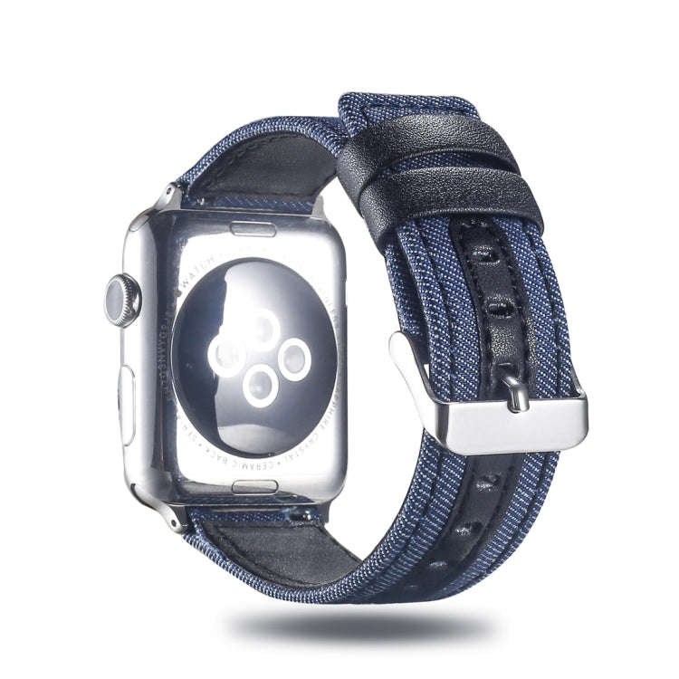Cloth+ Top-grain Leather Wrist Watch Band for Apple Watch Ultra 49mm&Watch Ultra 2 49mm / Series ...