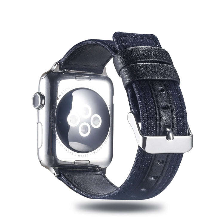 Cloth+ Top-grain Leather Wrist Watch Band for Apple Watch Ultra 49mm&Watch Ultra 2 49mm / Series ...