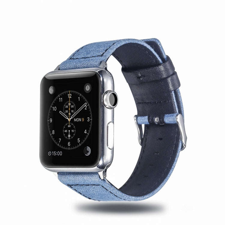 Cloth+ Top-grain Leather Wrist Watch Band for Apple Watch Ultra 49mm&Watch Ultra 2 49mm / Series ...