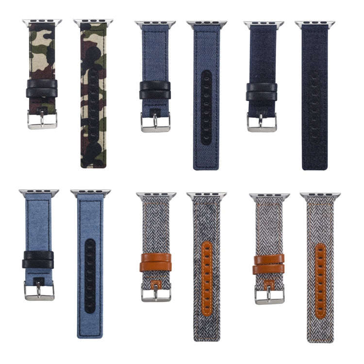 Cloth+ Top-grain Leather Wrist Watch Band for Apple Watch Ultra 49mm&Watch Ultra 2 49mm / Series ...