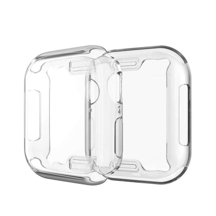 Full Coverage Plating TPU Case for Apple Watch Series 5 & 4 40mm(Silver)