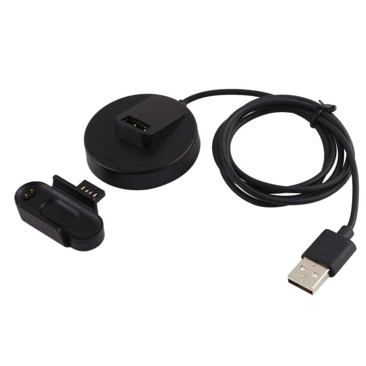 For Xiaomi Mi Band 4 Charger Charging Dock Base Stand Holder with 1m Charging Cable(Black)