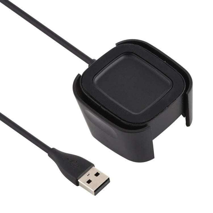 For Fitbit Versa 2 Charger Charging Dock Base Stand Holder with 1m Charging Cable(Black)