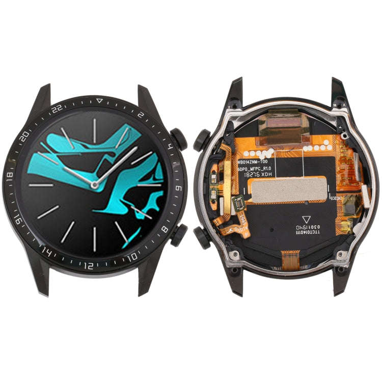 LCD Screen and Digitizer Full Assembly With Frame for Huawei Watch GT 2 46mm(Black)