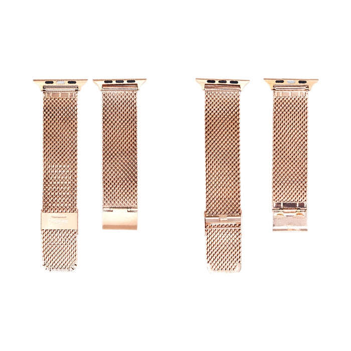 304 Stainless Steel Milanese Watch Band with Connector For Apple Watch Series 7 45mm / 6 & SE & 5...