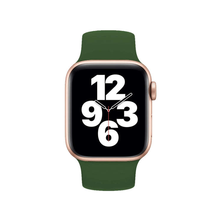 For Apple Watch Series 10 42mm / 9&8&7 41mm / SE 3&SE 2&6&SE&5&4 40mm / 3&2&1 38mm Solid Color El...