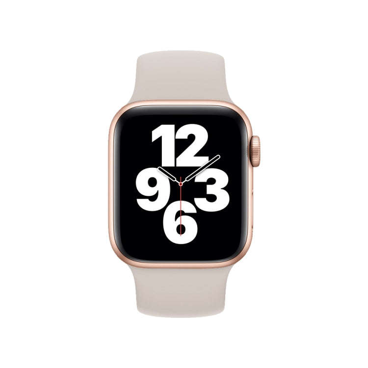 For Apple Watch Series 10 42mm / 9&8&7 41mm / SE 3&SE 2&6&SE&5&4 40mm / 3&2&1 38mm Solid Color El...