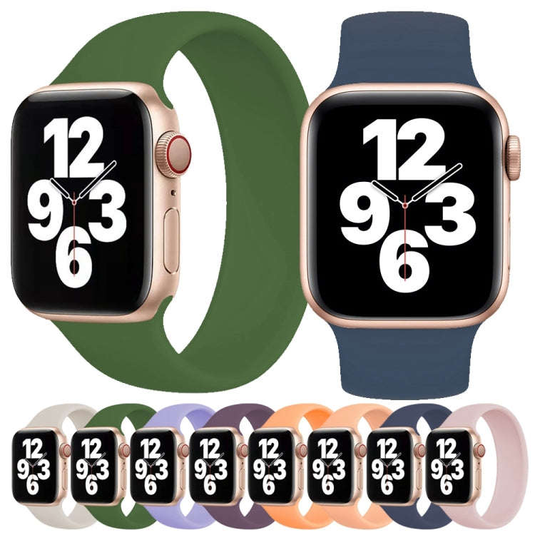 For Apple Watch Series 10 42mm / 9&8&7 41mm / SE 3&SE 2&6&SE&5&4 40mm / 3&2&1 38mm Solid Color El...