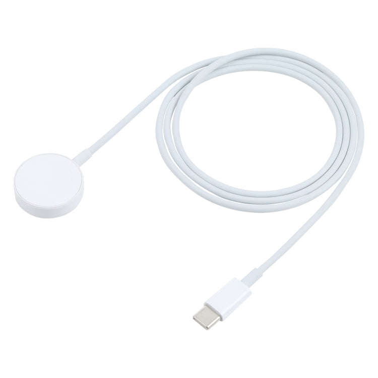 Wireless Magnetic Quick Charging to Type-C / USB-C Cable for Apple Watch (White)