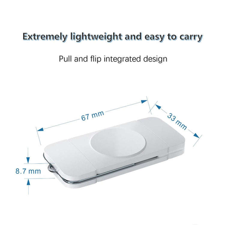 U8 USB / Type-C Magnetic Wireless Charger Fast Charger for Apple Watch Series (White)