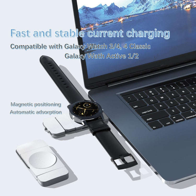 U8S USB / Type-C Magnetic Wireless Charger Fast Charger for Samsung Watch 3 / 4, 4 Classic, Activ...