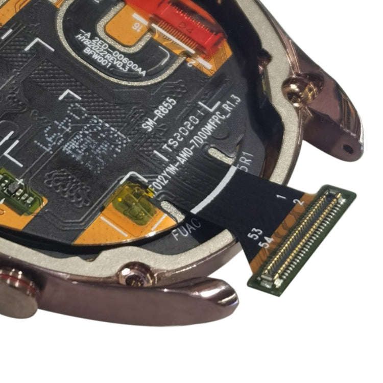 LCD Screen and Digitizer Full Assembly With Frame for Samsung Galaxy Watch3 SM-R850/R855(Gold)