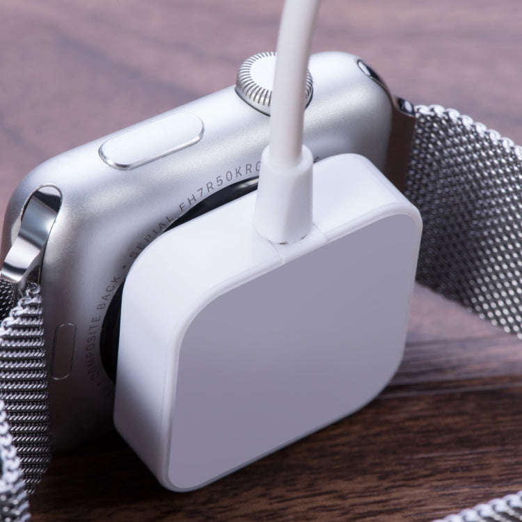 1m Square Magnetic Fast Charger USB Charging Cable for Watch Apple Series Ultra/8/7/6/SE/SE2/5/4/...