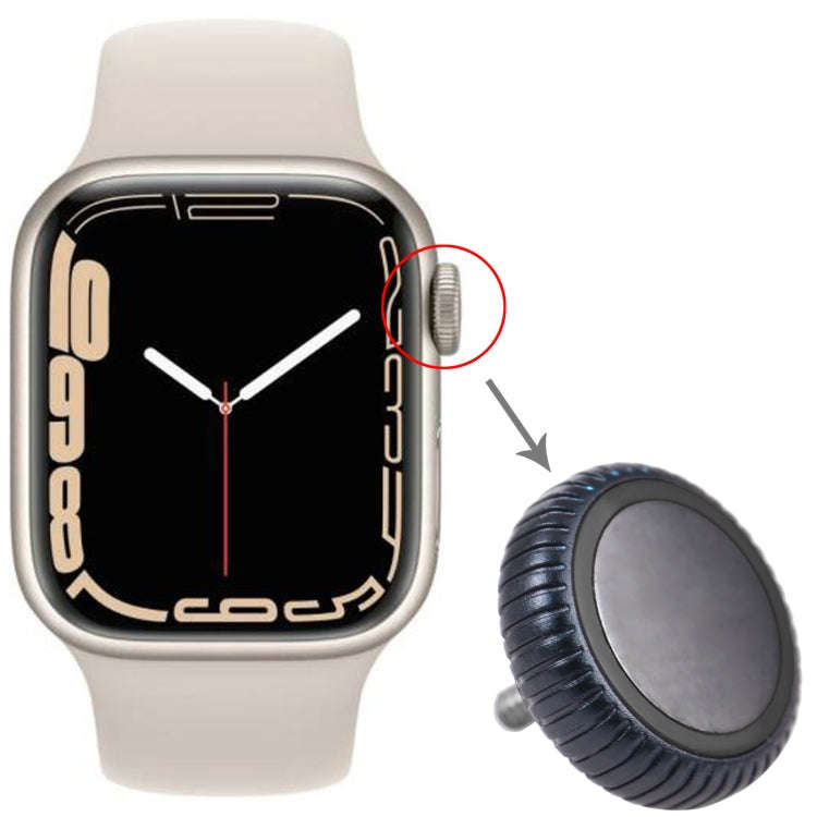 Watch Crown Nut Replacement For Apple Watch Series 7 (GPS) (Grey)