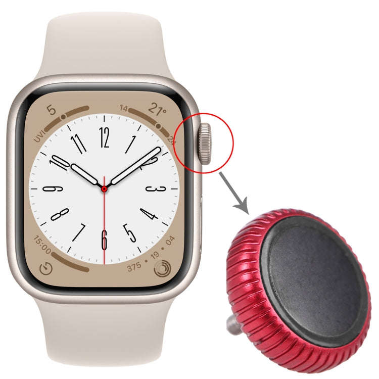 Watch Crown Nut Replacement For Apple Watch Series 8 (GPS) (Red)
